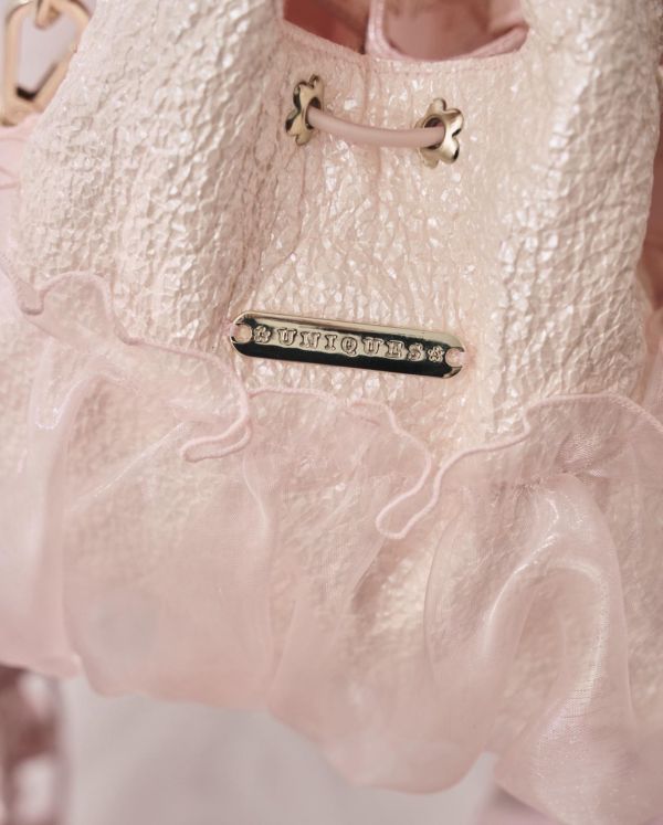 皮革水滴包-粉色（現貨） 