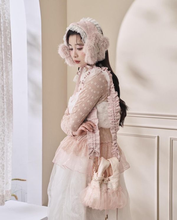 皮革水滴包-粉色（現貨） 