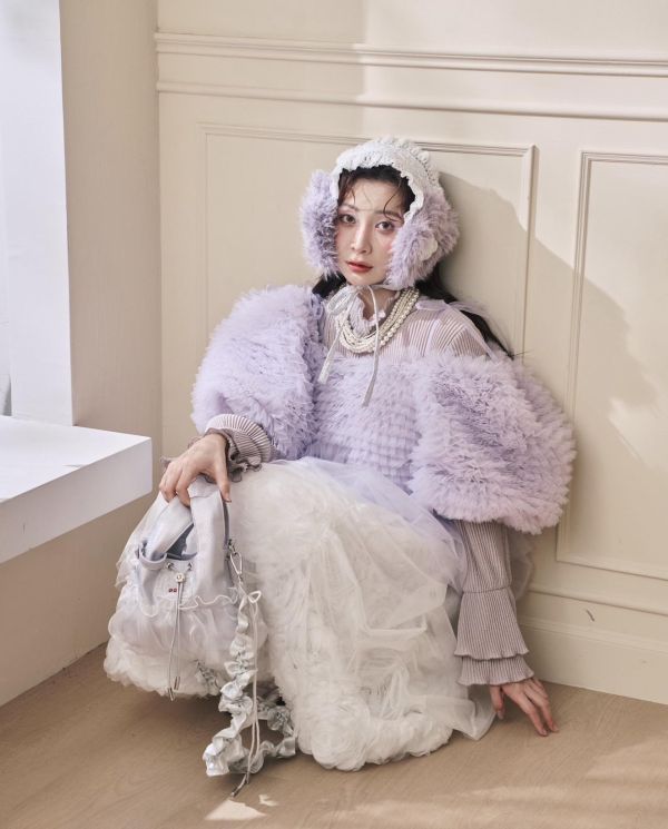 皮革水滴包-紫色（現貨） 