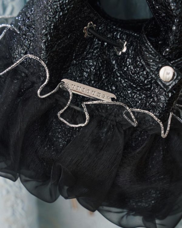 皮革水滴包-黑色（現貨） 