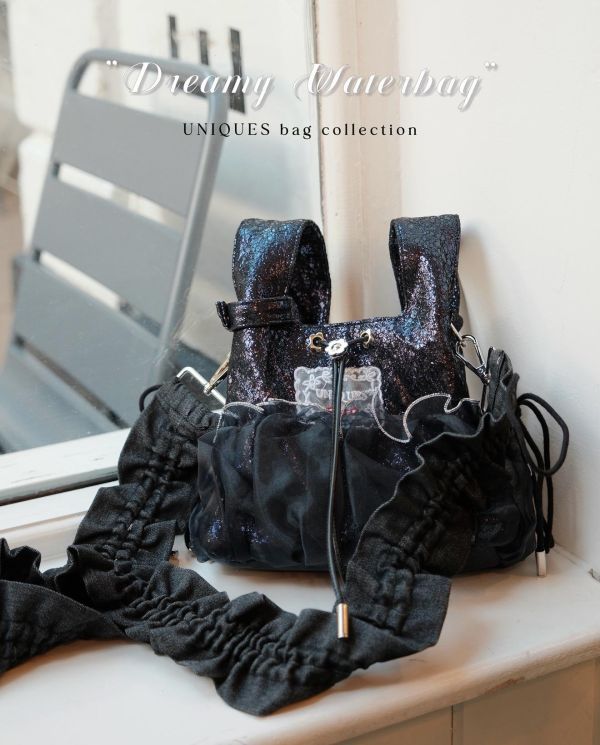 皮革水滴包-深藍色（現貨） 