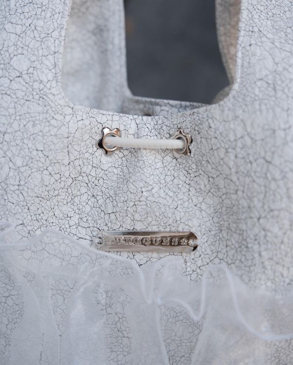 皮革水滴包-雲石白色（現貨） 