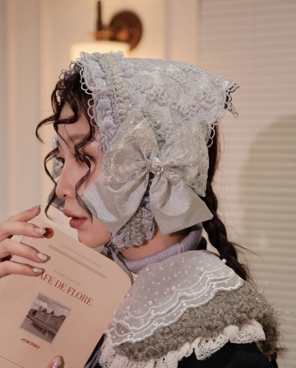 冬季蝴蝶結頭巾系列-3色（現貨） 