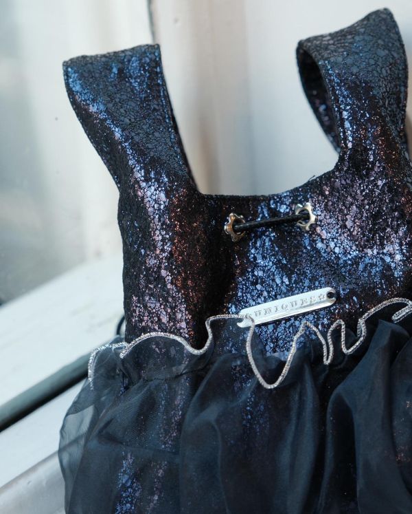 皮革水滴包-深藍色（現貨） 