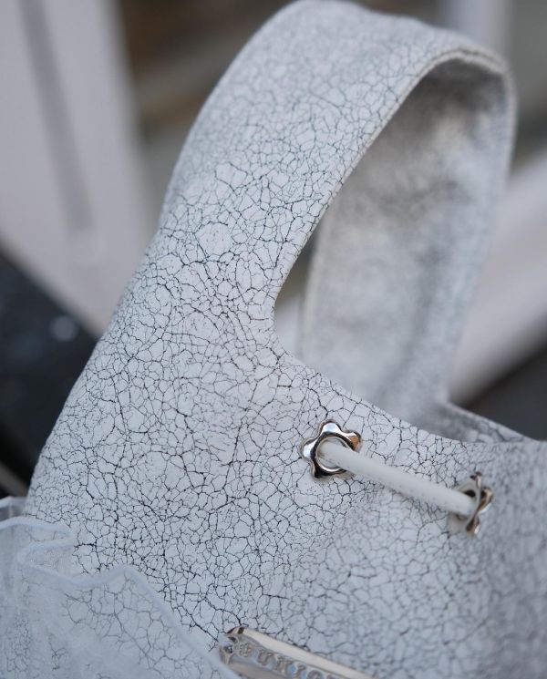 皮革水滴包-雲石白色（現貨） 