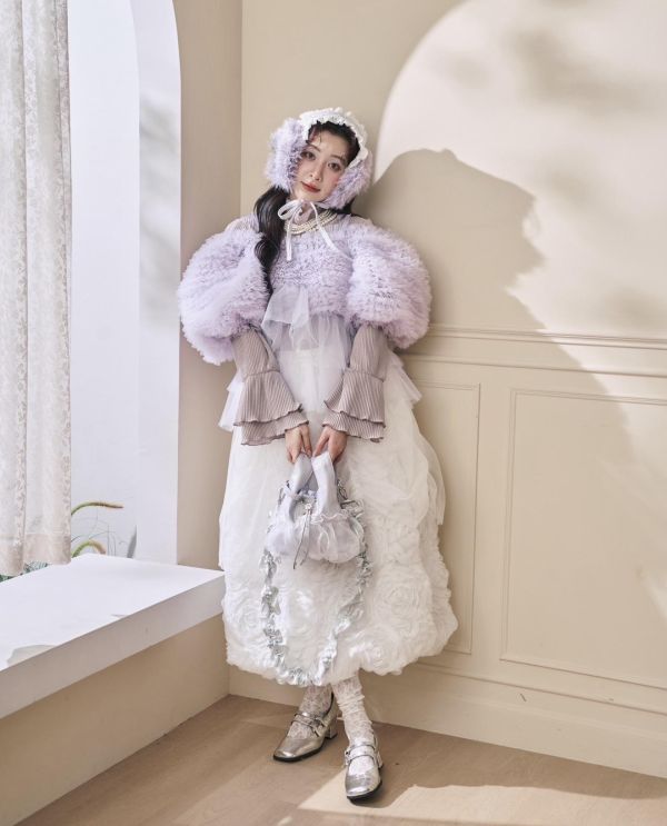 皮革水滴包-紫色（現貨） 