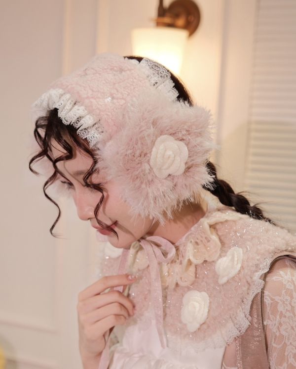 冬季花花耳罩系列-3色（現貨） 