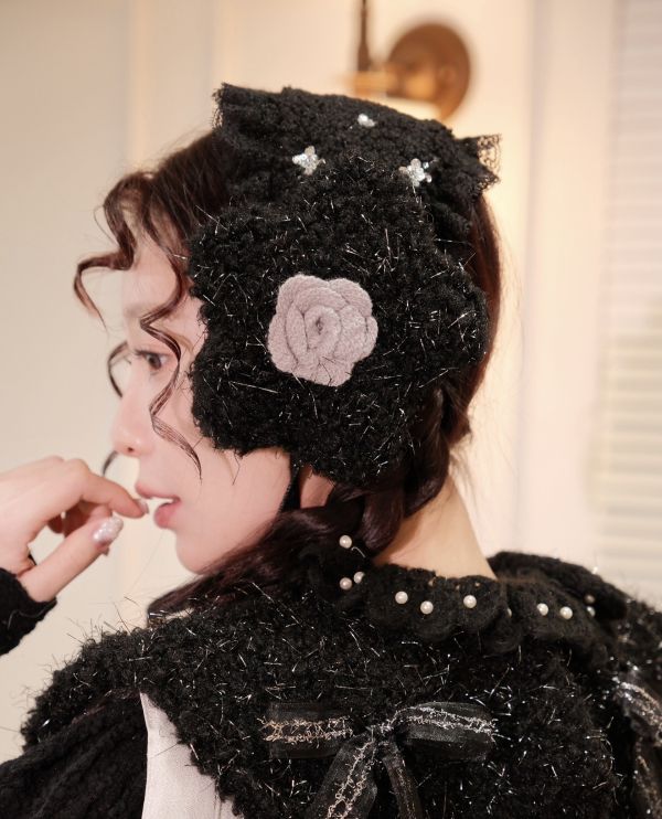 冬季花花耳罩系列-3色（現貨） 