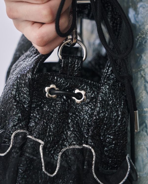 皮革水滴包-黑色（現貨） 