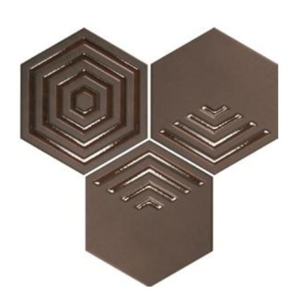 m&m 六角磚 品名：m&m   六角磚

規格：19.8 x 22.8x1cm        97片/坪    24片/箱

顏色:﻿ 米黃、灰、可可、黑

產地：西班牙

材質：石英