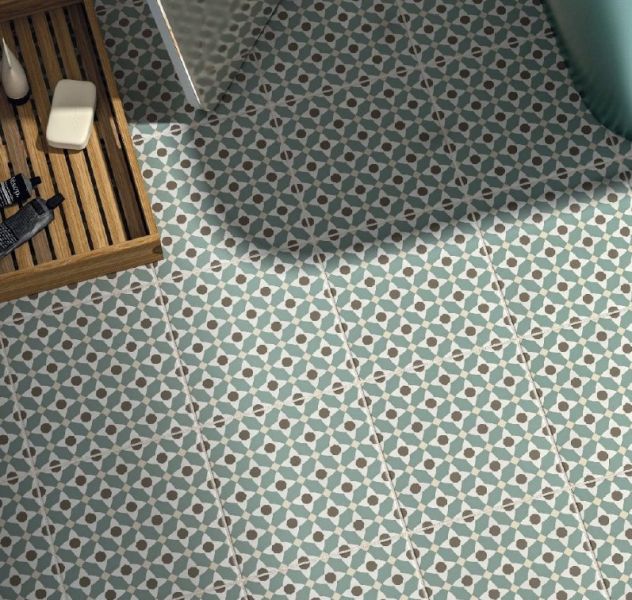 夏爾 花磚 品名： 夏爾系列 花磚  霧面
顏色：復古 01、萬花筒 02、星光 03、老花 04
規格：20*20*0.86    81片/坪      26片/箱
產地：西班牙
模面 : 1種
地壁磚