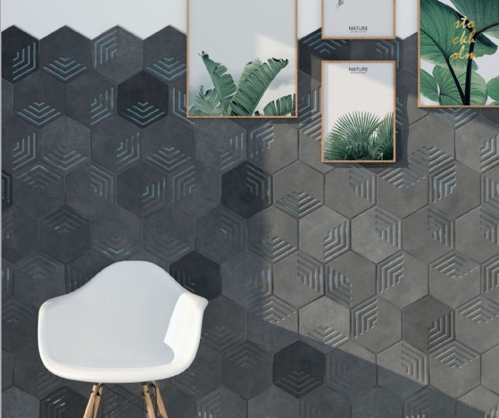 m&m 六角磚 品名：m&m   六角磚

規格：19.8 x 22.8x1cm        97片/坪    24片/箱

顏色:﻿ 米黃、灰、可可、黑

產地：西班牙

材質：石英