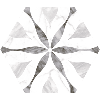 映像 六角磚 品名：映像 六角磚 (霧面)

四款：NO.1白、NO.2黑、花磚A、花磚B

模面 :﻿ NO.1白(30個模面)、NO.2黑(30個模面)、花磚A(15個模面)、花磚B(5個模面)

規格：17.5*20*0.85CM       88片/坪    

產地：西班牙