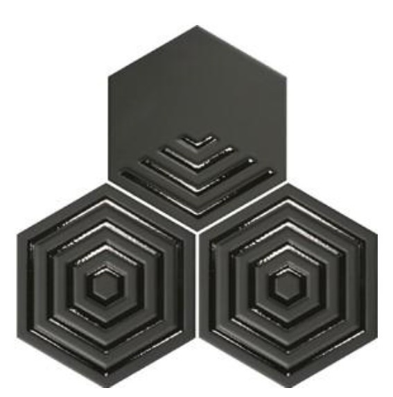 m&m 六角磚 品名：m&m   六角磚

規格：19.8 x 22.8x1cm        97片/坪    24片/箱

顏色:﻿ 米黃、灰、可可、黑

產地：西班牙

材質：石英