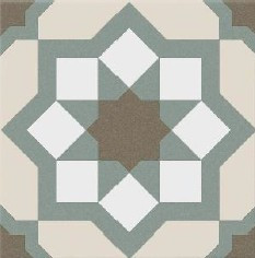 夏爾 花磚 品名： 夏爾系列 花磚  霧面
顏色：復古 01、萬花筒 02、星光 03、老花 04
規格：20*20*0.86    81片/坪      26片/箱
產地：西班牙
模面 : 1種
地壁磚