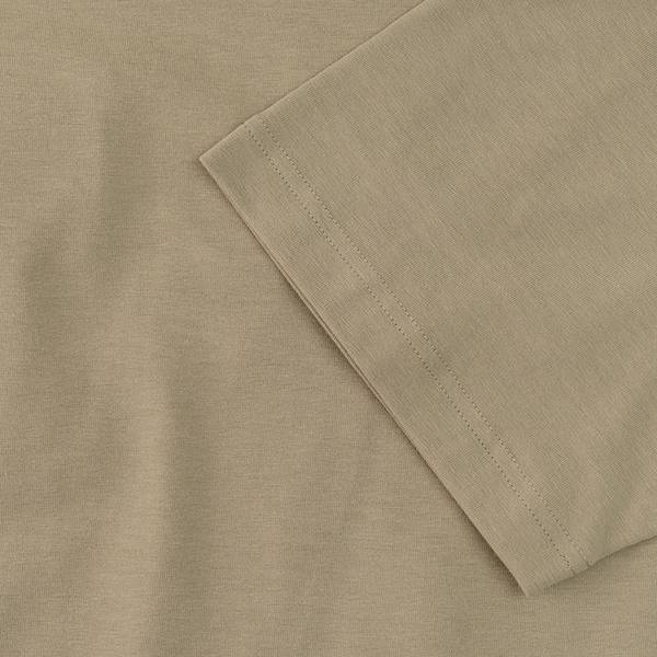 埃及棉彈性口袋拼接短袖上衣-共3色 