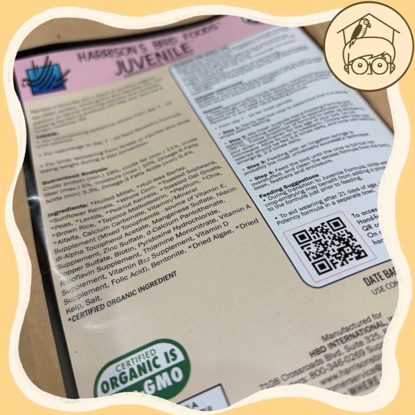 美國有機哈里森鸚鵡專用奶粉【鸚鵡小木屋】 