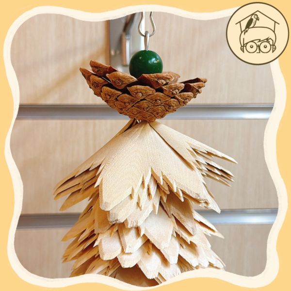 耐啃咬木片小樹咬咬串【鸚鵡小木屋】 