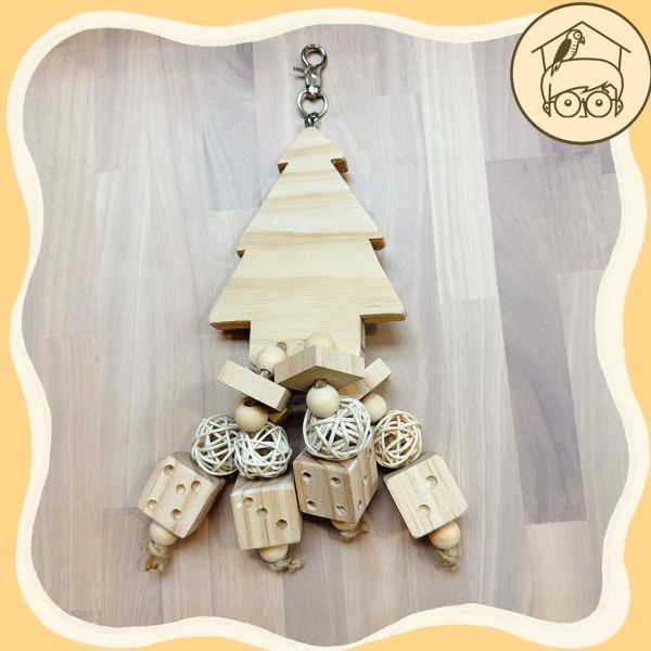 台灣手作蘋果樹系列｜豐富有趣的聖誕樹【鸚鵡小木屋】 