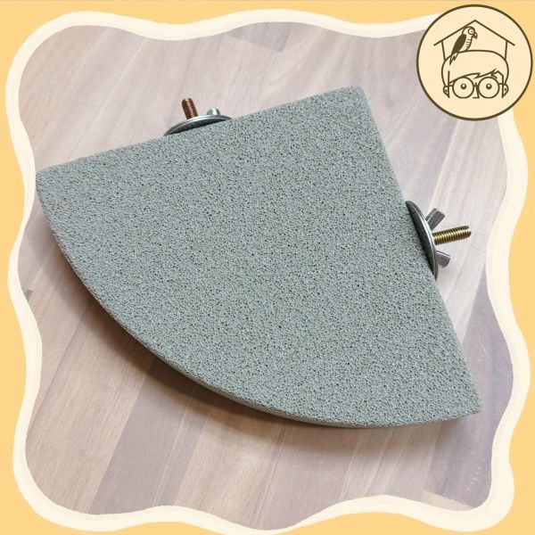 加厚火山石扇形磨爪跳板【鸚鵡小木屋】 