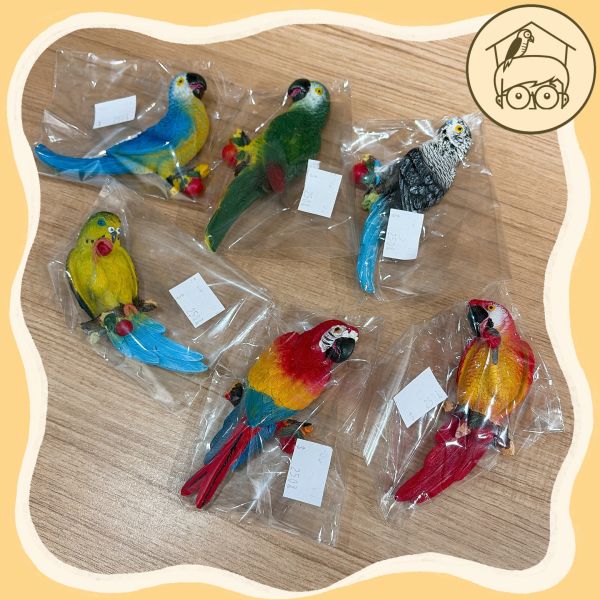 精緻鸚鵡吸鐵|鸚鵡小木屋 