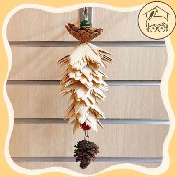 耐啃咬木片小樹咬咬串【鸚鵡小木屋】 