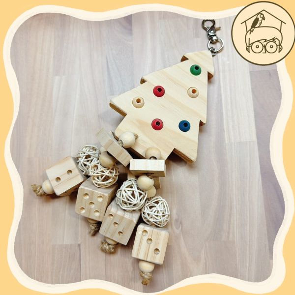 台灣手作蘋果樹系列｜豐富有趣的聖誕樹【鸚鵡小木屋】 