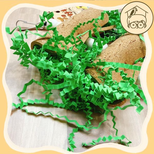 軟木塞紙絲蛋捲玩具啃咬串【鸚鵡小木屋】 