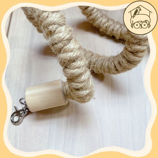 台灣手作蘋果樹系列｜80公分任意造型麻繩掛式【鸚鵡小木屋】 