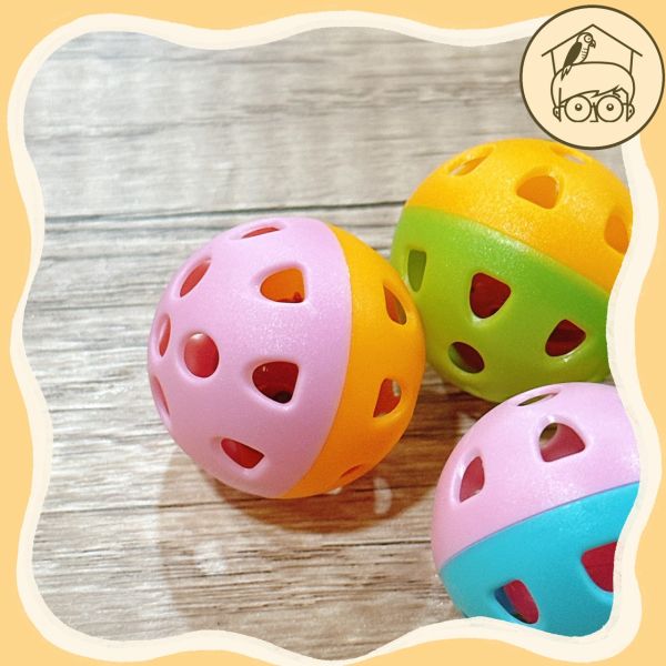 小鈴鐺的幸福！四入台製鈴鐺球｜鸚鵡小木屋 