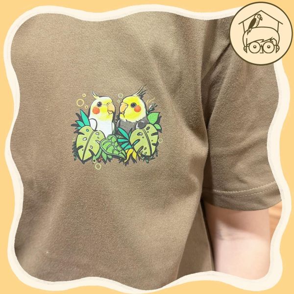 現貨當日出貨｜春夏新品-台製100%純棉鸚鵡T恤【鸚鵡小木屋】 