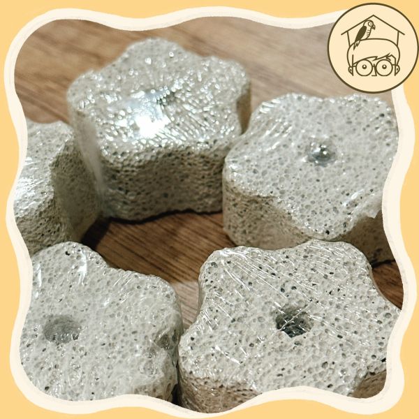 梅花磨牙火山岩樂串【鸚鵡小木屋】 