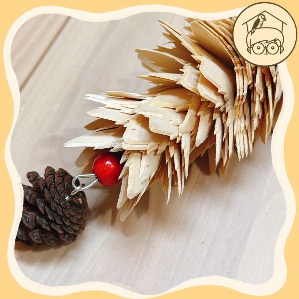 耐啃咬木片小樹咬咬串【鸚鵡小木屋】 