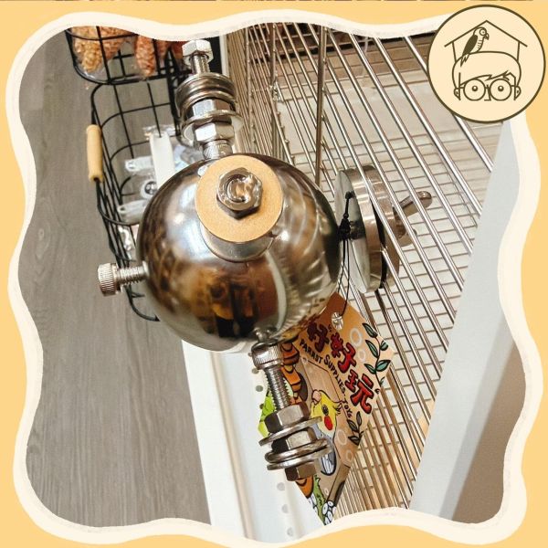 鎖式鈴鈴不銹鋼玩具串【鸚鵡小木屋】 