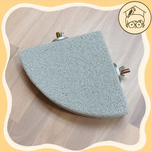 加厚火山石扇形磨爪跳板【鸚鵡小木屋】 