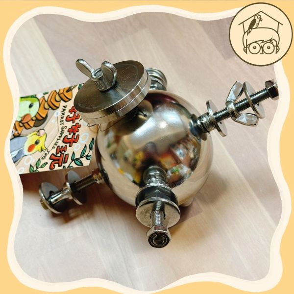 鎖式鈴鈴不銹鋼玩具串【鸚鵡小木屋】 