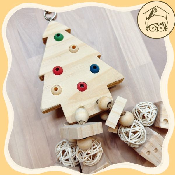台灣手作蘋果樹系列｜豐富有趣的聖誕樹【鸚鵡小木屋】 