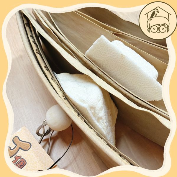 棕梠葉墨魚骨補鈣啃咬串【鸚鵡小木屋】 