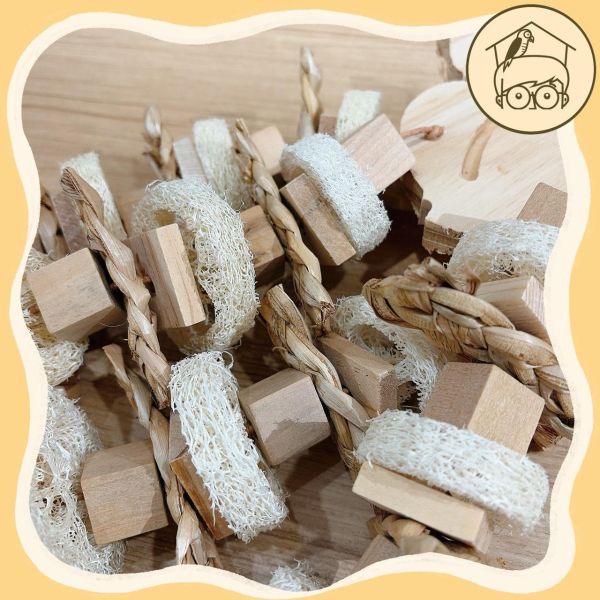 原木蕃茄、桃子大串木塊啃咬串【鸚鵡小木屋】 