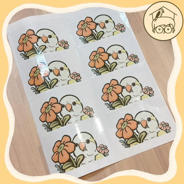 手繪｜鸚鵡造型插座貼紙【鸚鵡小木屋】 