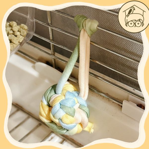 手作布線迷你糖葫蘆球球【鸚鵡小木屋】 