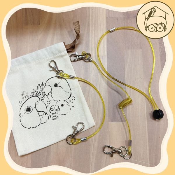 J個好繩｜激推～自用款三節式防咬鋼索外出繩【鸚鵡小木屋】 