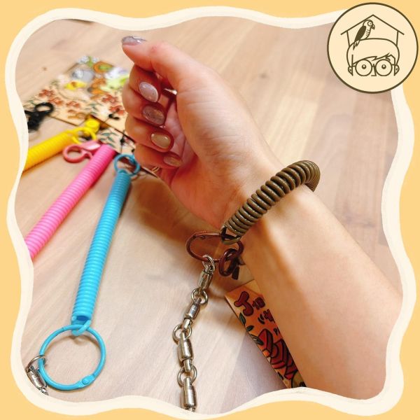 防逃脫不鏽鋼外出繩｜不鏽鋼材質超堅固！小型、中型、大型鸚鵡適用【鸚鵡小木屋】 