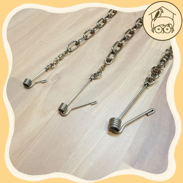 防逃脫不鏽鋼外出繩｜不鏽鋼材質超堅固！小型、中型、大型鸚鵡適用【鸚鵡小木屋】 