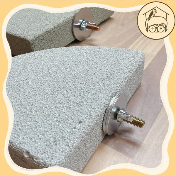 加厚火山石扇形磨爪跳板【鸚鵡小木屋】 