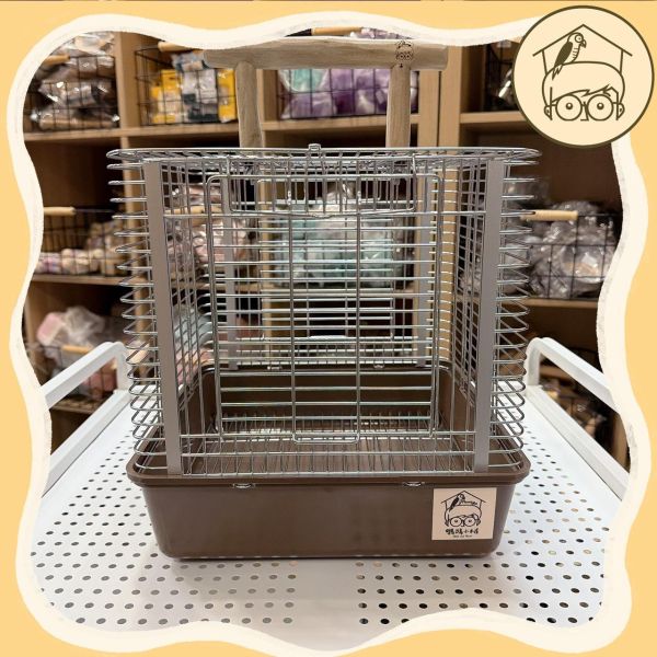 莫蘭迪四色防摔籠【鸚鵡小木屋】 
