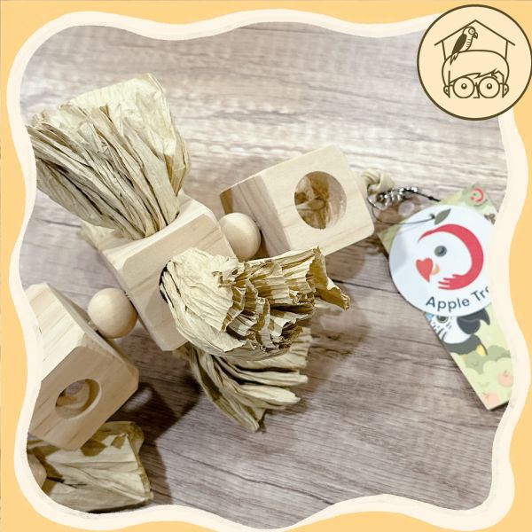 台灣手作蘋果樹系列｜洗刷刷大黑輪【鸚鵡小木屋】 