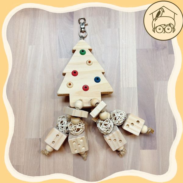 台灣手作蘋果樹系列｜豐富有趣的聖誕樹【鸚鵡小木屋】 