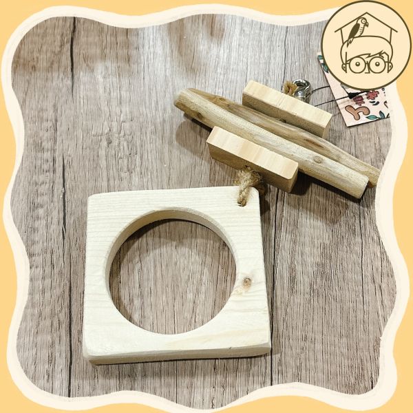 台灣手作蘋果樹系列｜搖擺小黑輪【鸚鵡小木屋】 