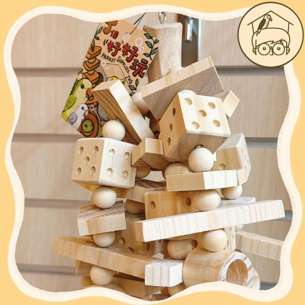 台灣手作｜蘋果樹系列｜串串大豐收【鸚鵡小木屋】 